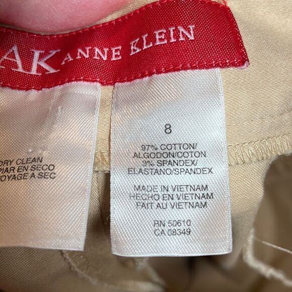 Anne Klein Wide Leg Pants, Beige, Camel, stretchy, 8 - Picture 7 of 8